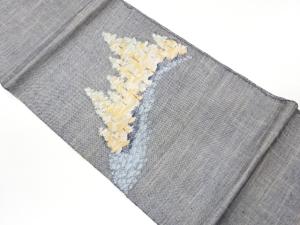 木々模様織出し名古屋帯